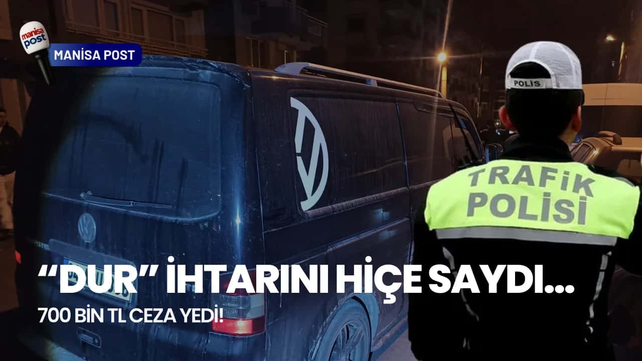 Salihli’de Polisten Kaçan Sürücüye Rekor Ceza: 700 Bin TL!