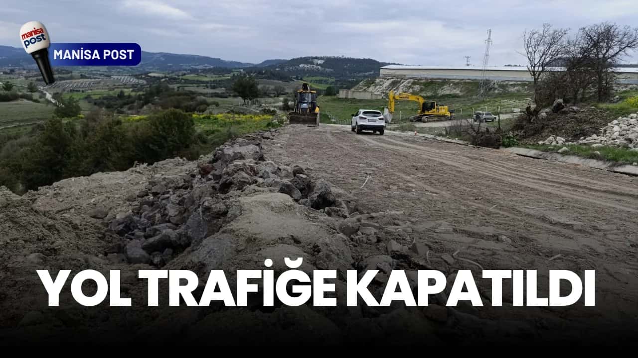 Selendi-Kula Yolunda Korkutan Çökme: Yol Yeniden Trafiğe Kapatıldı!