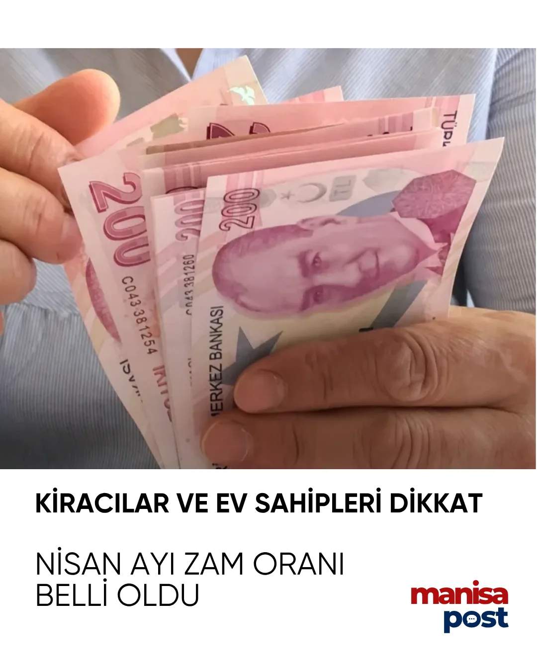 Manisa’da Kiracılar ve Ev Sahipleri Dikkat: Nisan Ayı Zam Oranı Belli Oldu!