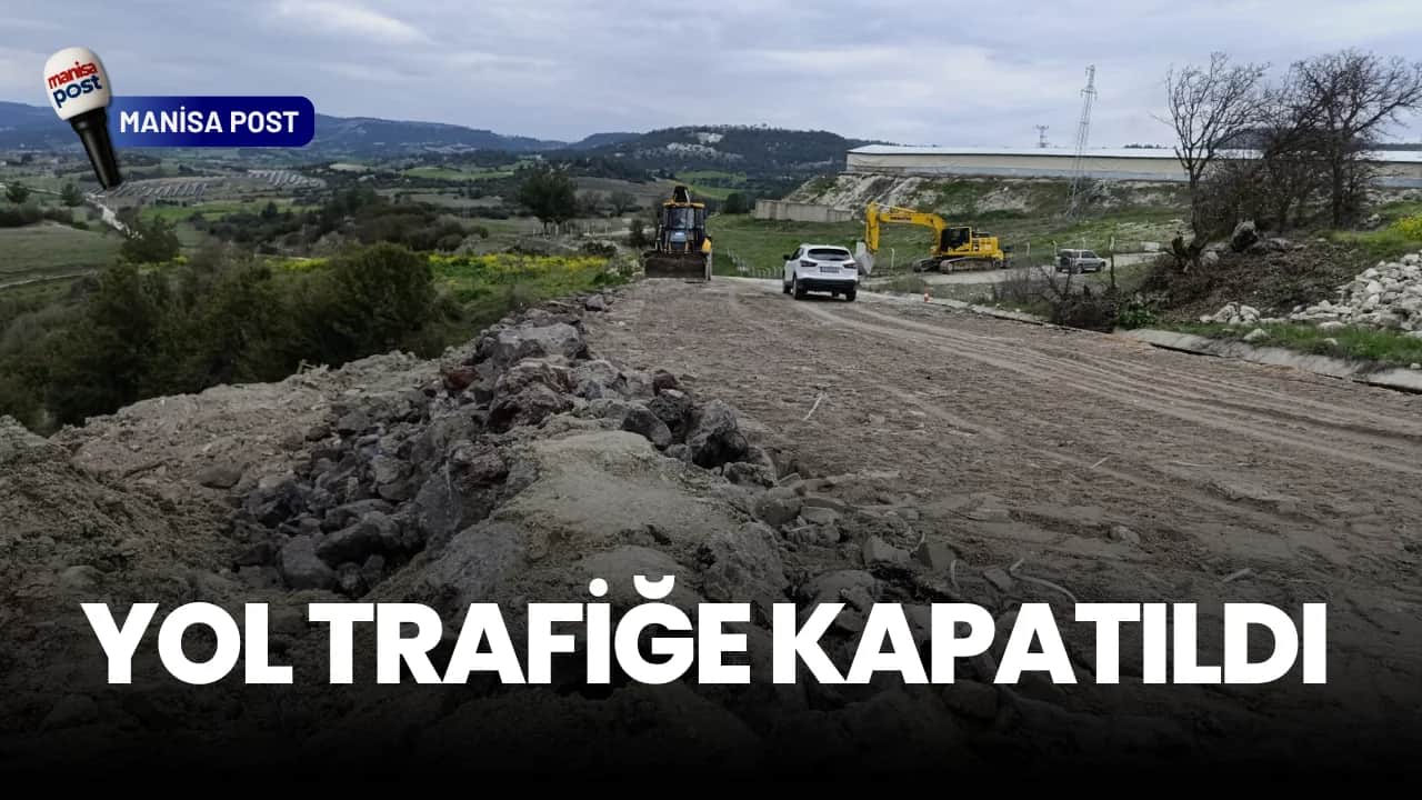 Selendi-Kula Yolunda Korkutan Çökme: Yol Yeniden Trafiğe Kapatıldı!