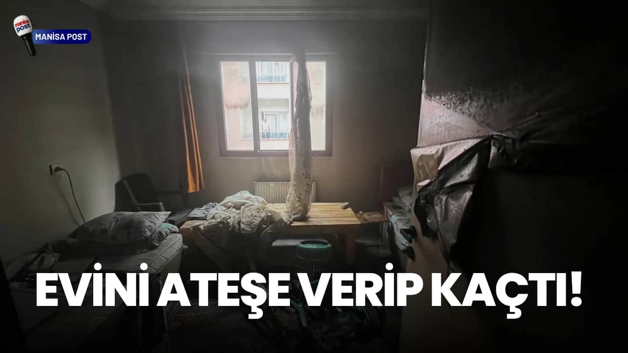 Turgutlu’da Korku Dolu Dakikalar: Kendi Evini Ateşe Verip Kaçtı, Linçten Polis Kurtardı!