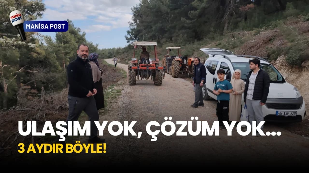 Manisa’da Heyelan Kabusu: Sülüklü Göl Yolu Çöktü, Çiftçiler Arazilerine Hasret Kaldı!