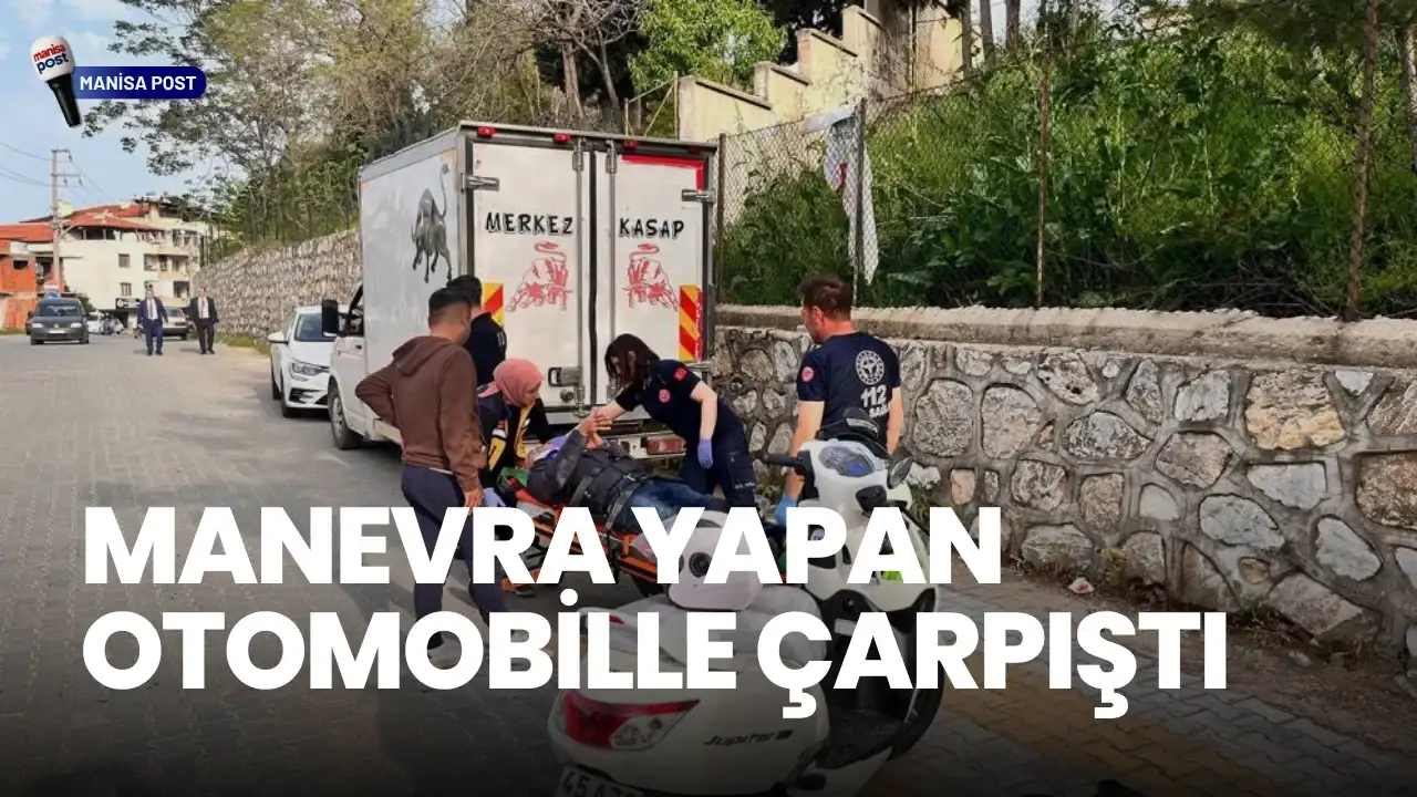 Kula’da Otomobil ile Motosiklet Çarpıştı: 1 Yaralı