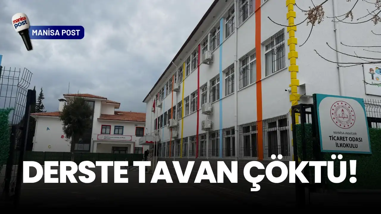 Akhisar’da Okulda Korkutan Kaza: Tavan Sıvası Çöktü, 3 Öğrenci Yaralandı!
