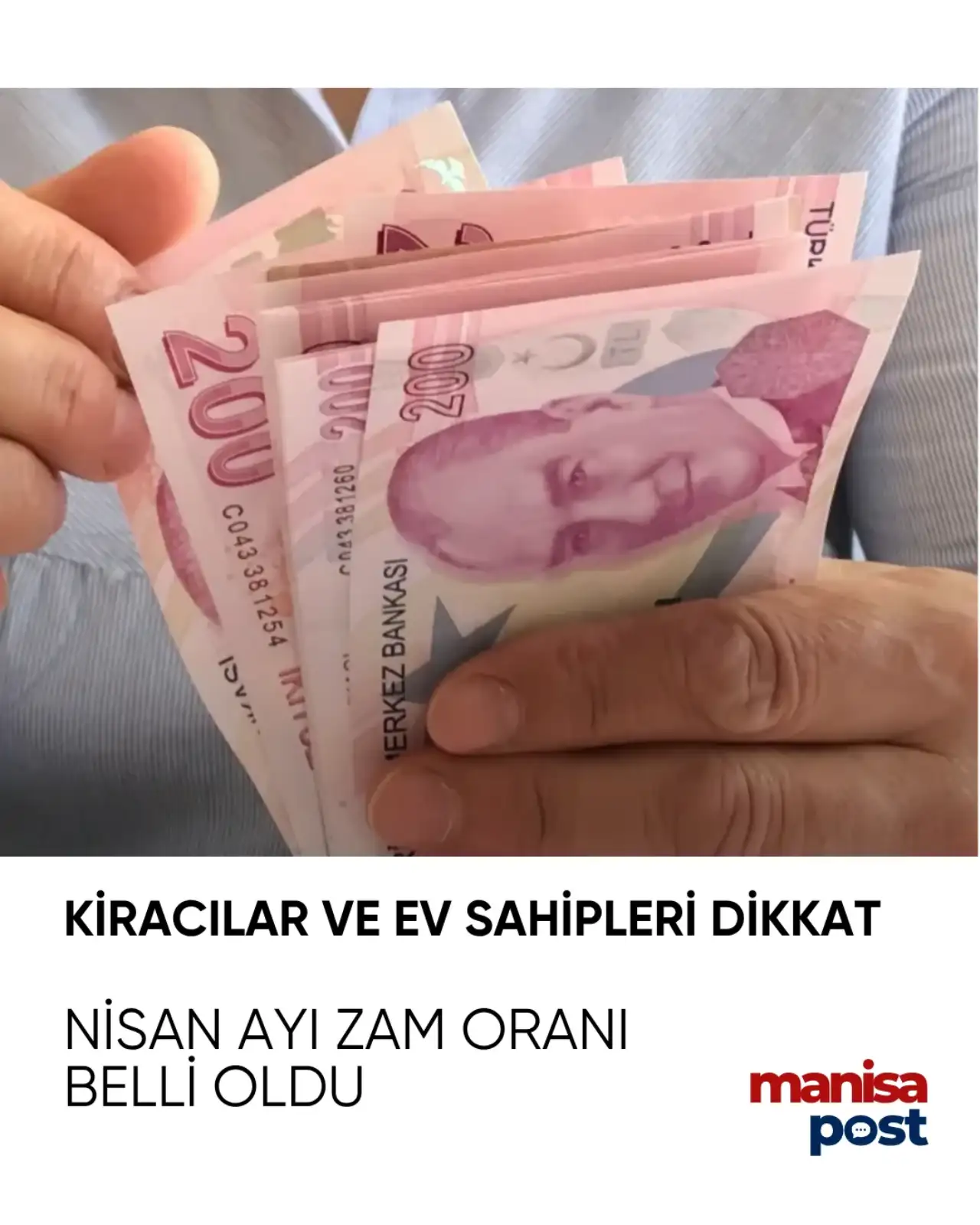 Manisa’da Kiracılar ve Ev Sahipleri Dikkat: Nisan Ayı Zam Oranı Belli Oldu!