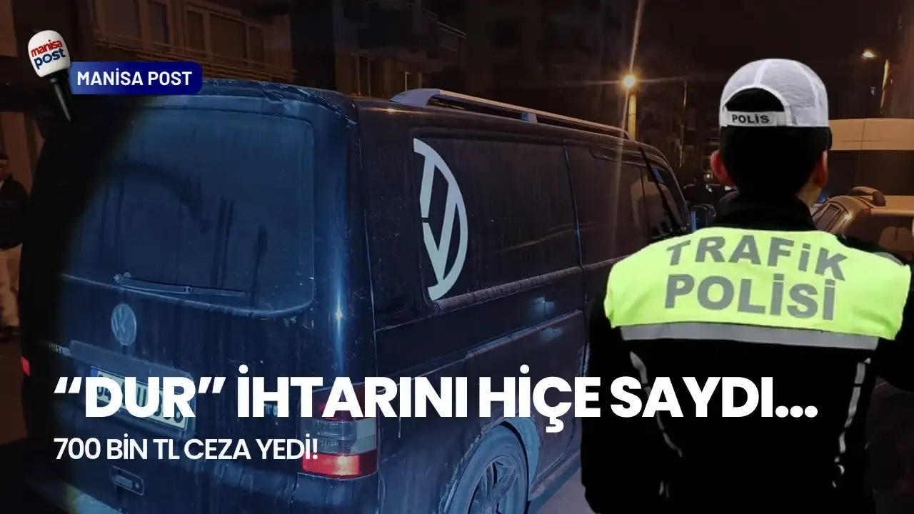 Salihli’de Polisten Kaçan Sürücüye Rekor Ceza: 700 Bin TL!