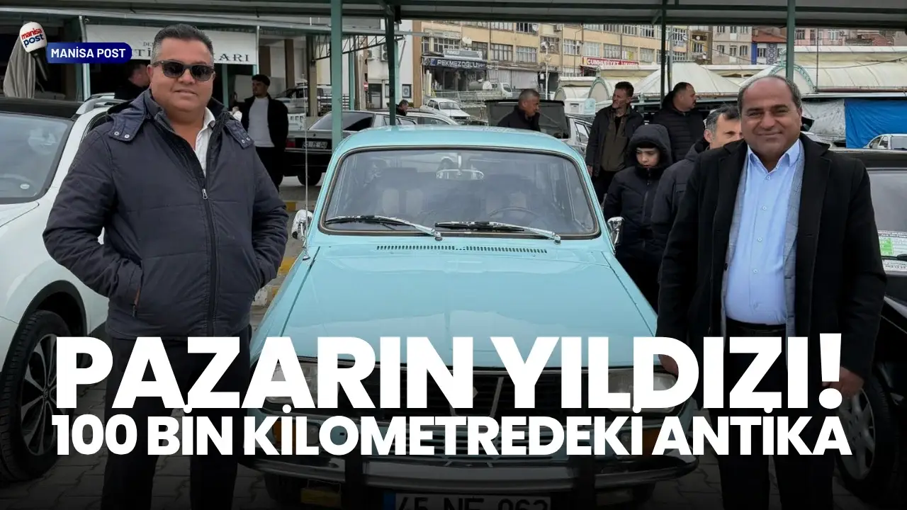 Demirci’de Klasik Otomobil Rüzgarı: 1974 Model Renault 210 Bin TL’ye Satıldı!