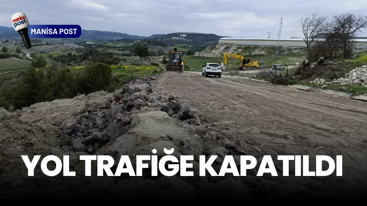 Selendi-Kula Yolunda Korkutan Çökme: Yol Yeniden Trafiğe Kapatıldı!
